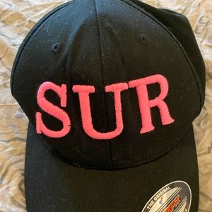 Black cap from SUR restaurant in California.NWOT
